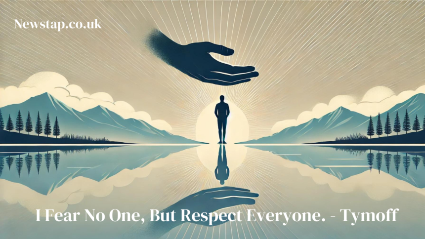 I Fear No One, But Respect Everyone. - Tymoff
