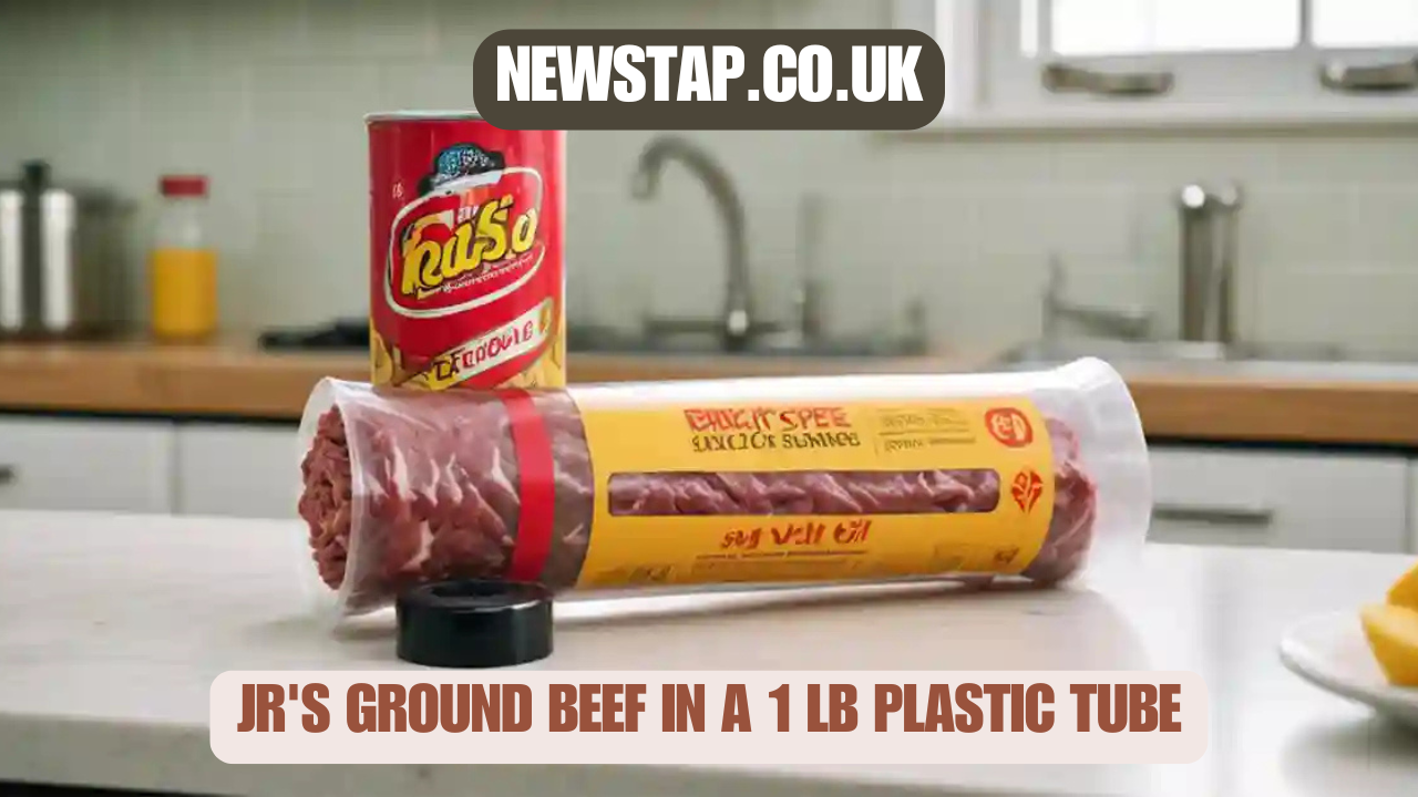 jr's ground beef in a 1 lb plastic tube