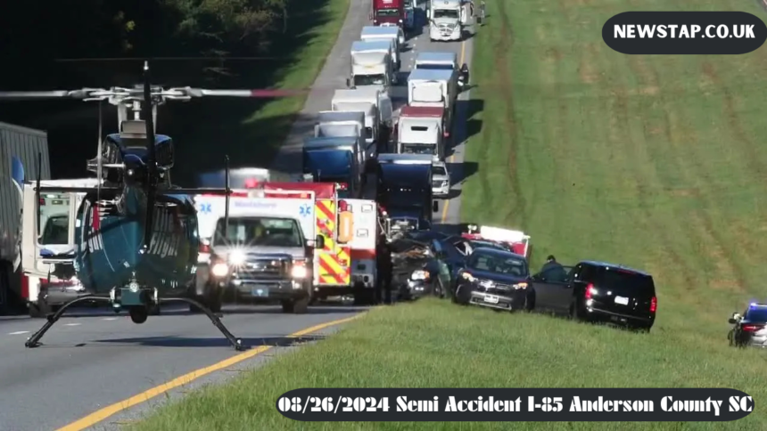 08/26/2024 Semi Accident I-85 Anderson County SC