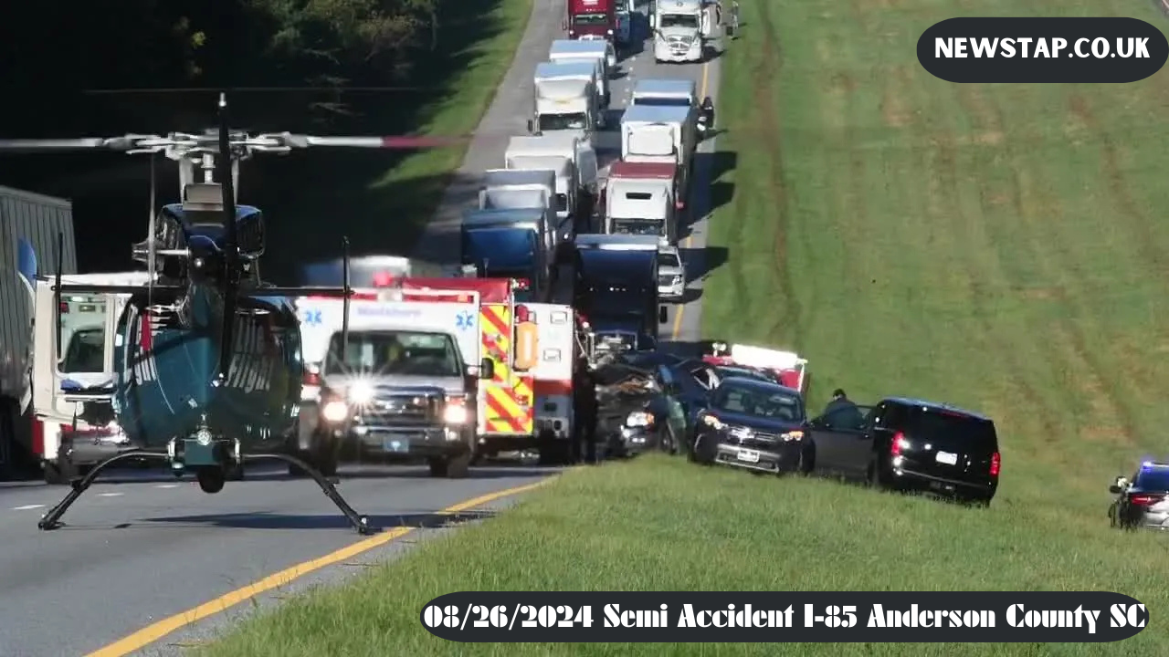 08/26/2024 Semi Accident I-85 Anderson County SC