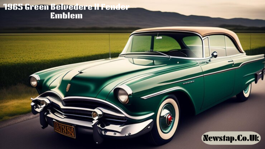 1965 Green Belvedere ll Fender Emblem