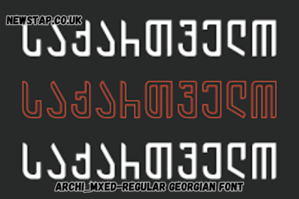 archi_mxed-regular georgian font