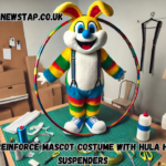 how to reinforce mascot costume with hula hoop and suspenders