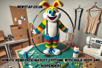 how to reinforce mascot costume with hula hoop and suspenders