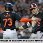Baltimore Orioles vs San Francisco Giants Match Player Stats