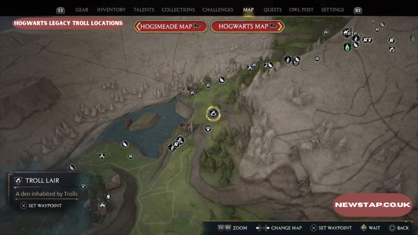 Hogwarts Legacy Troll Locations