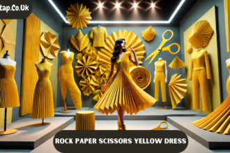 Rock Paper Scissors Yellow Dress