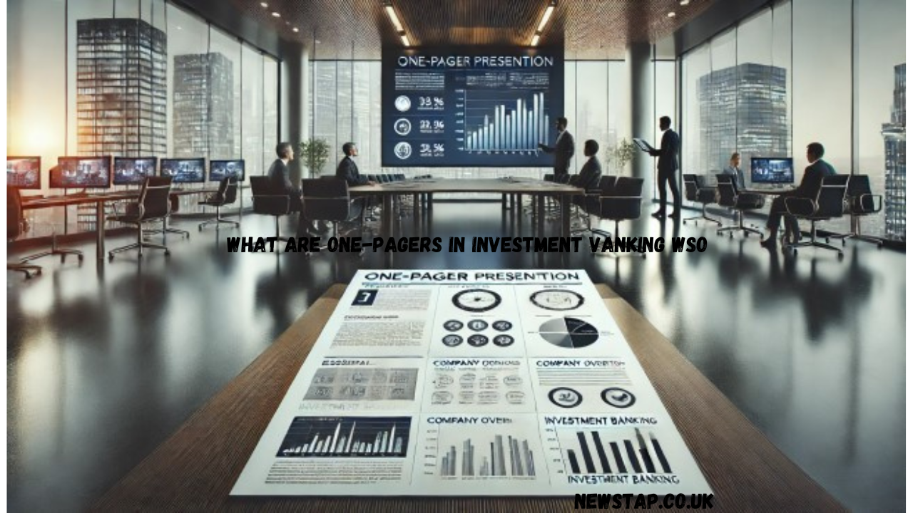 what are one-pagers in investment vanking wso