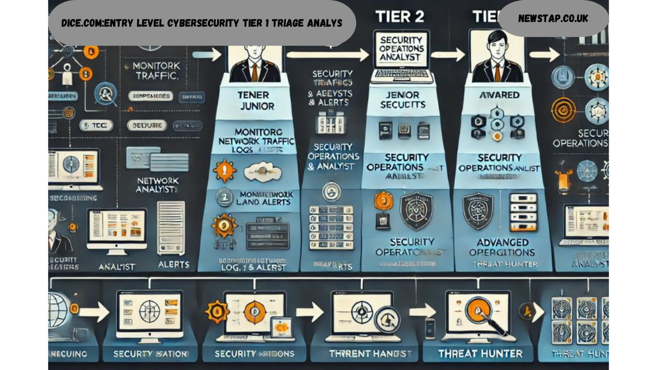dice.com:entry level cybersecurity tier 1 triage analys