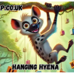 hanging hyena