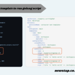 argo workflows template to run golang script