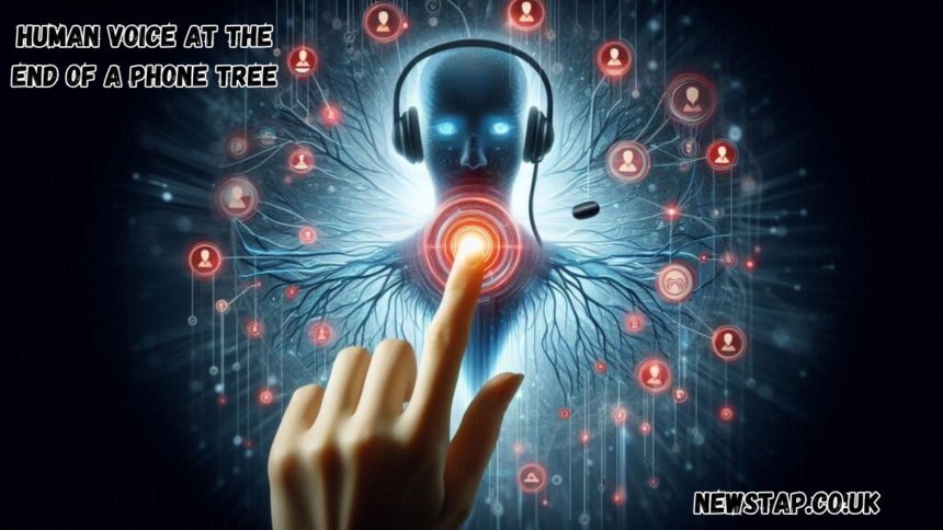 human voice at the end of a phone tree