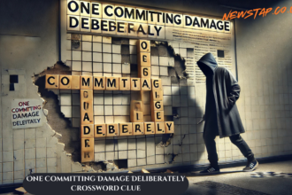 One Committing Damage Deliberately Crossword Clue